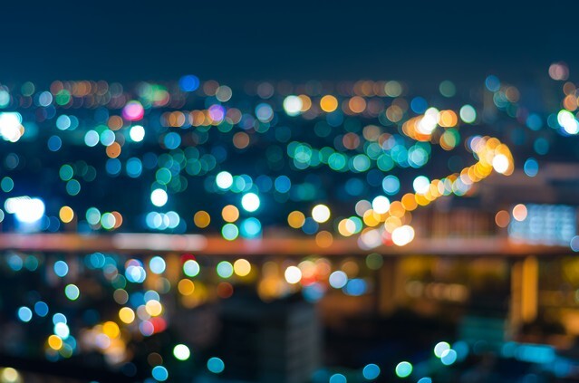 Bangkok cityscape at twilight time